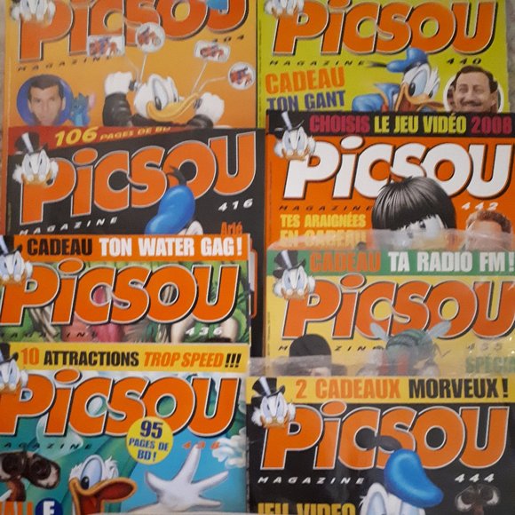 Disney Picsou Magazine N° 404, 416, 434, 435, 436 438 440 442 444- 9 Magazines - Picture 1 of 4